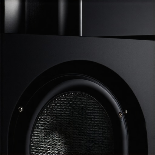 Close-up view of a speaker driver with graphene material demonstrating innovation in audio technology